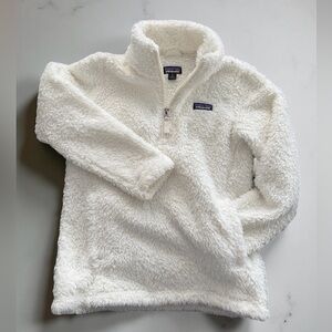 Patagonia Kids Fleece Pullover Jacket 
Size Small 7-8 Creamy-White *perfect*